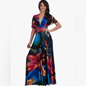 Women’s long convertible dress- Size Large